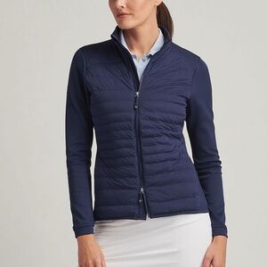 New PETER MILLAR Crown Sport Women's Merge Hybrid Jacket Navy